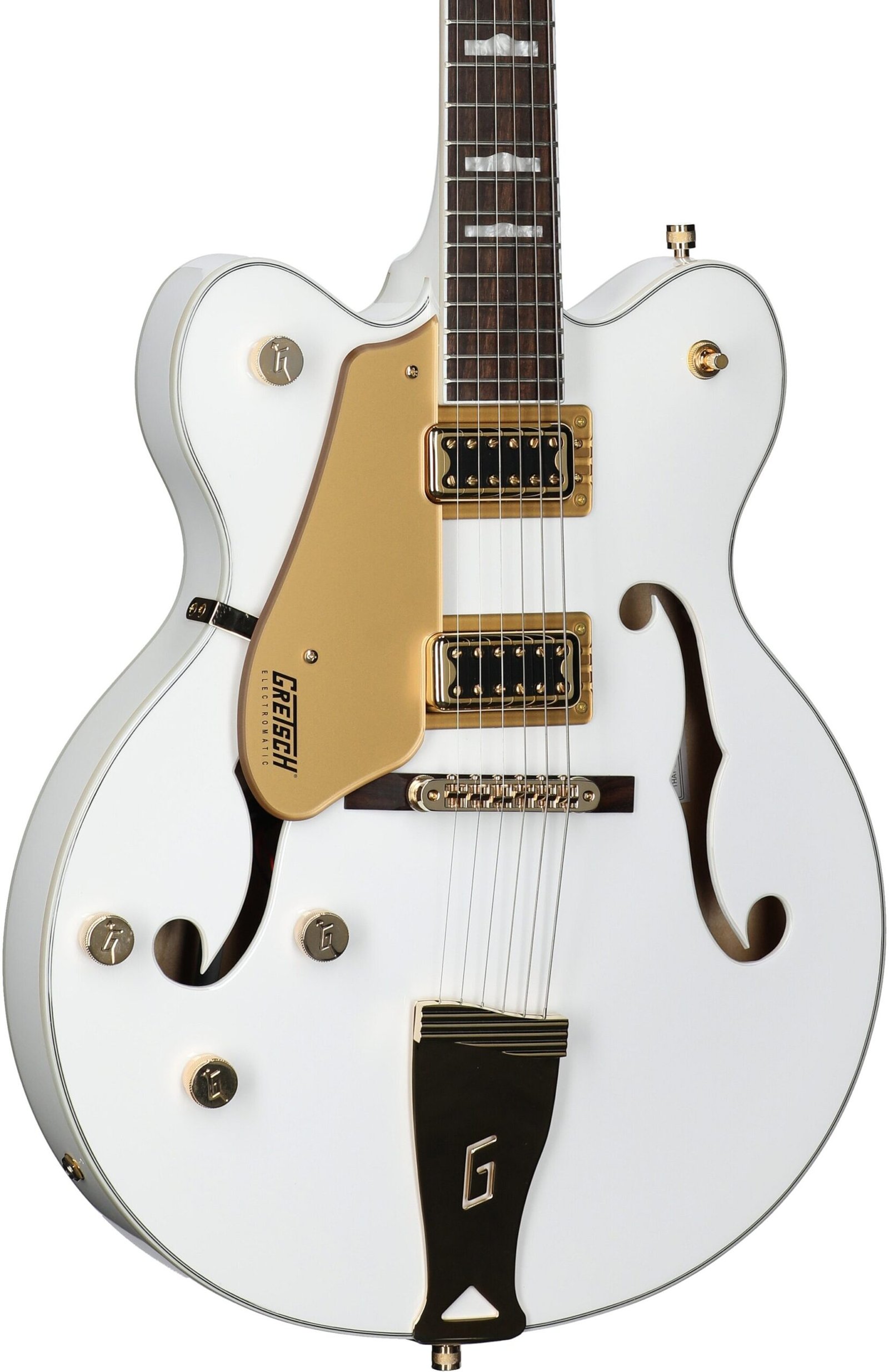 Gretsch G5422GLH Hollowbody Electric Guitar, Left-Handed, Snow Crest White