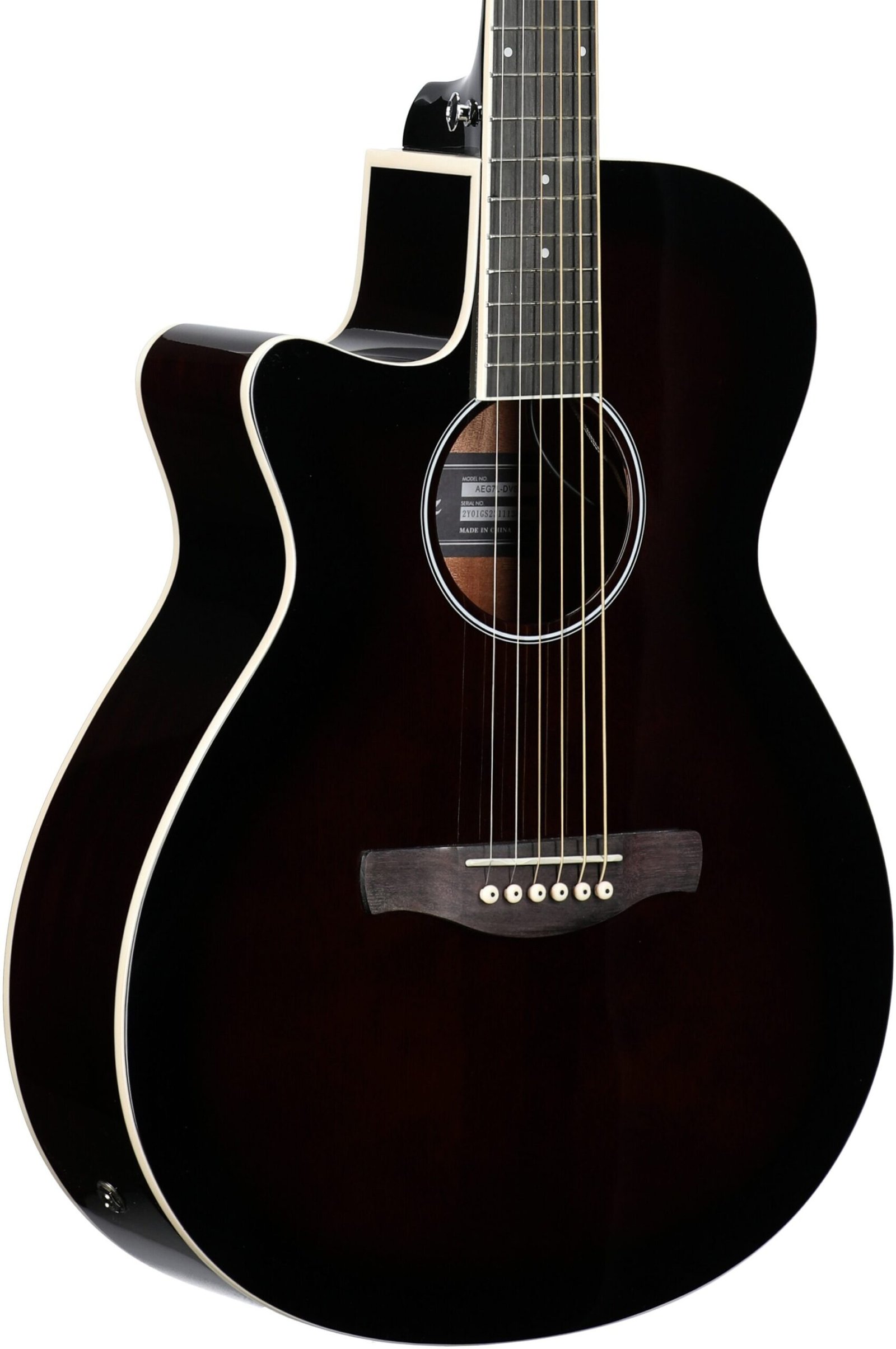 Ibanez AEG7L Acoustic-Electric Guitar, Left-Handed, Dark Violin Sunburst