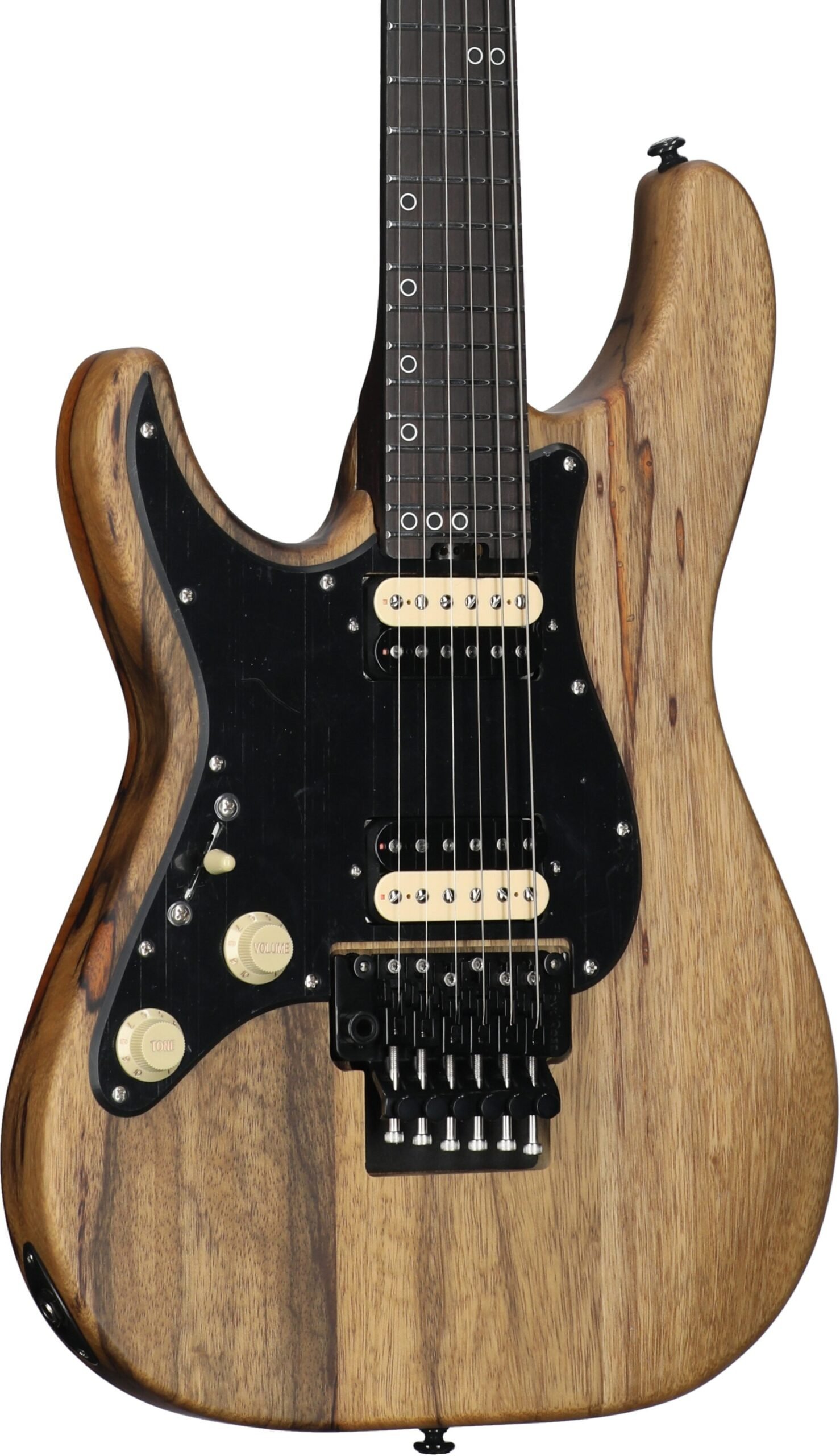 Schecter Sun Valley Super Shredder Exotic FR Electric Guitar, Left-Handed, Black Limba