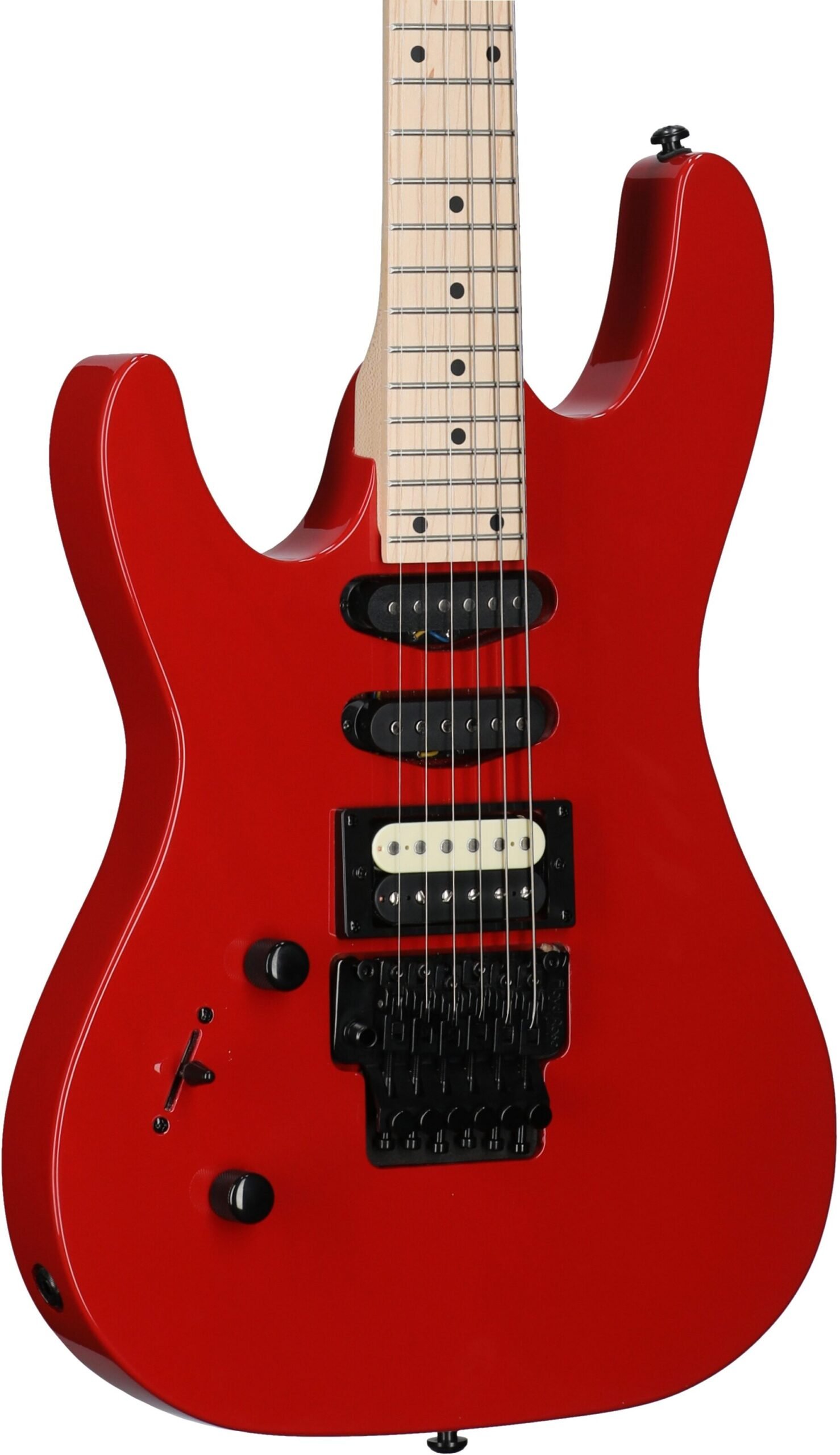 Kramer Striker HSS Electric Guitar, Maple Fingerboard (Left-Handed), Jumper Red